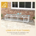 Pawhut Outdoor Cat Tunnel With Extendable Design, 79