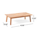 Brooklyn Seat Coffee Table Teak Wood Waterproof Fabric