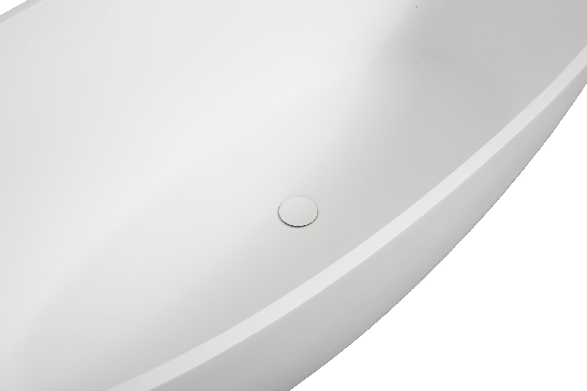 Luxury Handcrafted Stone Resin Freestanding Soaking Bathtub With Overflow In Matte White, Cupc Certified 24S06 65Mw Matte White Bathroom Freestanding Tubs Soaking Center Solid Surface