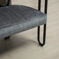 Coolmore Modern Loveseat 2 Seater Sofa Chenille Fabric Couch With Arms And Metal Legs For Living Room, Home Office, Studio Gray Chenille Gray Primary Living Space Soft Foam Chenille