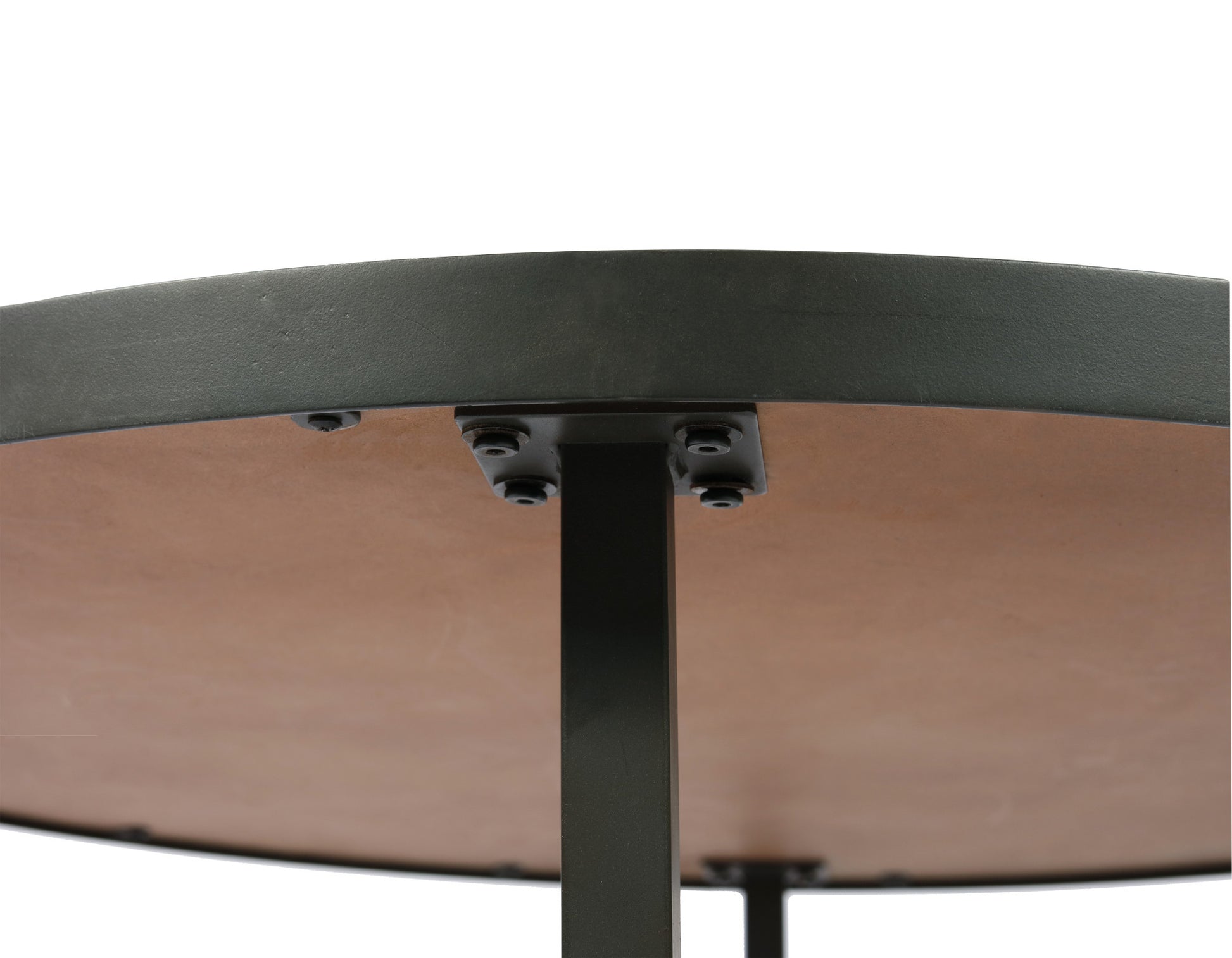 Faro Brown Round Coffee Table Brown Solid Wood
