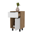 Luxor Z Nightstand, One Cabinet, Superior Top, One Drawer Multicolor Mdf Engineered Wood