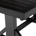 Classic Extendable Trestle Dining Table Antique Black Black Mdf