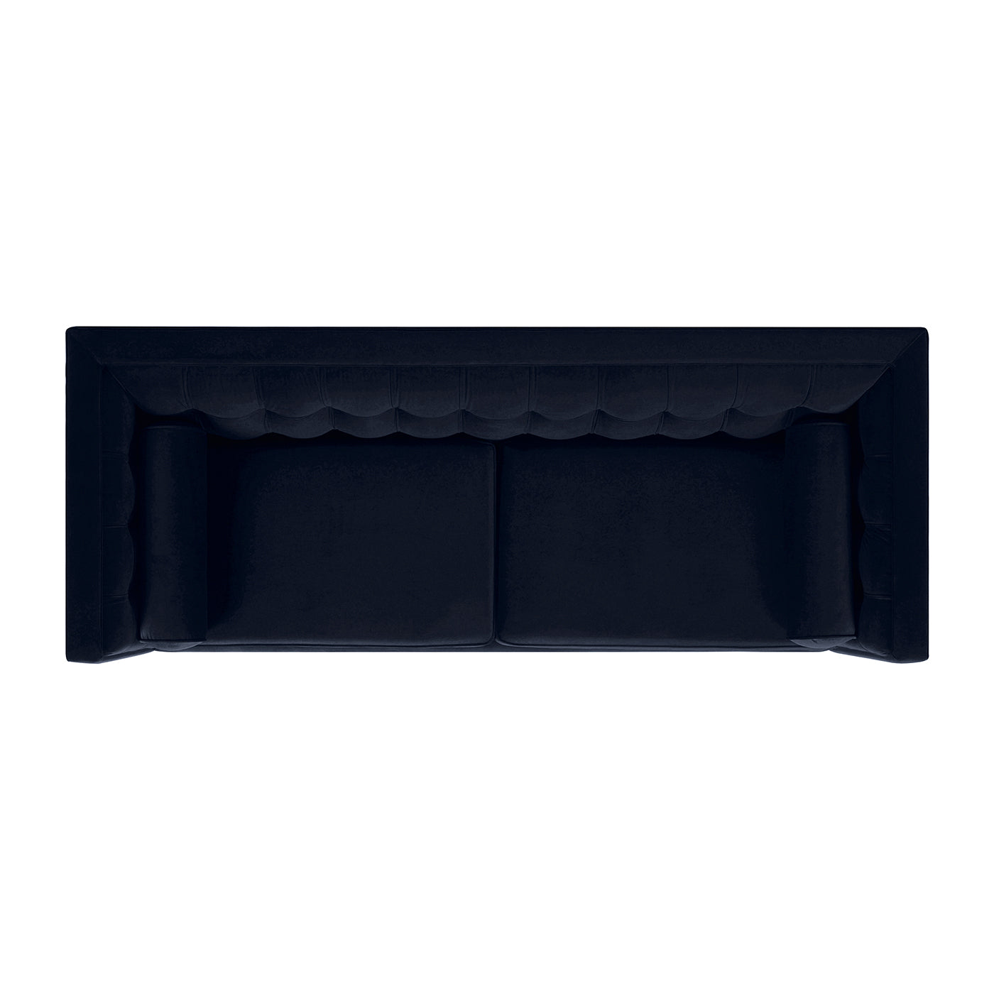 Jack 84" Modern Tuxedo Tufted Sofa, Dark Navy Blue Performance Velvet Dark Navy Foam Velvet 3 Seat
