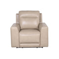 Doncella 3 Piece Power Reclining Living Room Set Beige Beige Wood