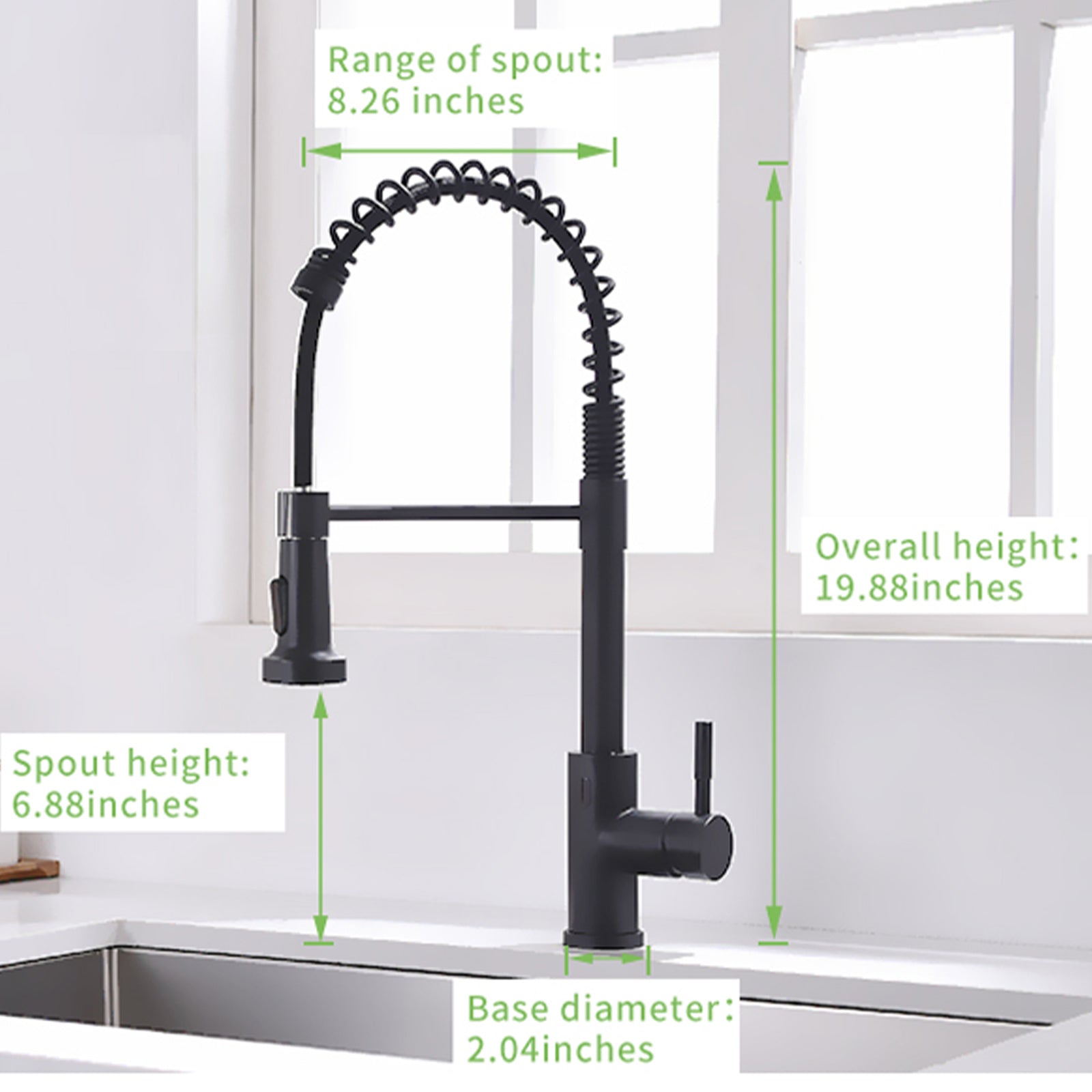 Touchless Kitchen Faucet,Hands Free Automatic Smart Kitchen Faucet Black Smart Kitchen Faucet Black Kitchen Contemporary Ceramic Brass