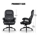 Big And Tall Office Chair Pu Leather Office Chair Black Foam Pu Leather