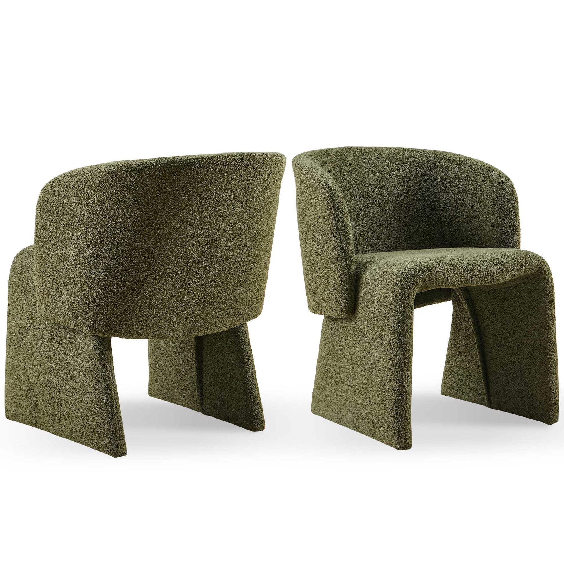 Modern Accent Chair Green Single Sofa Chair,Upholstered Side Chair Teddy Comfy Chair For Dining Room Bedroom Living Room Reception Green 1Pc Green Primary Living Space Modern Foam Teddy