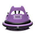 12V Ride On Bumper Car For Kids,Electric Car For Kids,1.5 5 Years Old,W Remote Control, Led Lights, Bluetooth & 360 Degree Spin, Vehicle Body With Anti Collision Paddingfive Point Safety Belt,2Wd Purple Polyethylene