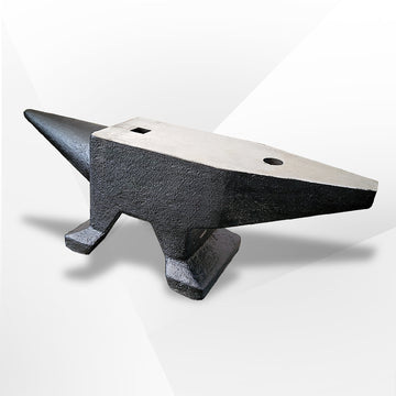 66Lbs Cast Steel Anvil, High Hardness Rugged Round Horn Anvil Blacksmith, Large Countertop And Stable Base, With Round And Square Hole, Metalsmith Tool For Bending And Shaping Black Carbon Steel