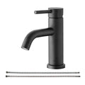 Bathroom Faucet Single Hole Modern Bathroom Sink Faucet Vanity Bathroom Faucet One Matt Black Deck Mounted Cartridge Valve Single Hole Faucets Bathroom Modern 1 Hole Faucets Stainless Steel