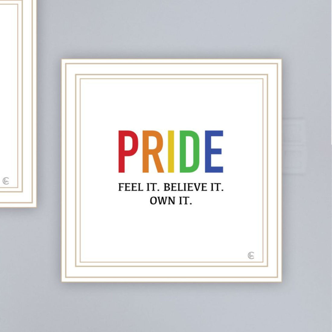 "Pride & Proud Of Yourself And Others " Framed Wall Art For Living Room, Wall Art Print For Home Decor, Bedroom Wall Art By Fearfully Made Creations Multicolor Wood Paper