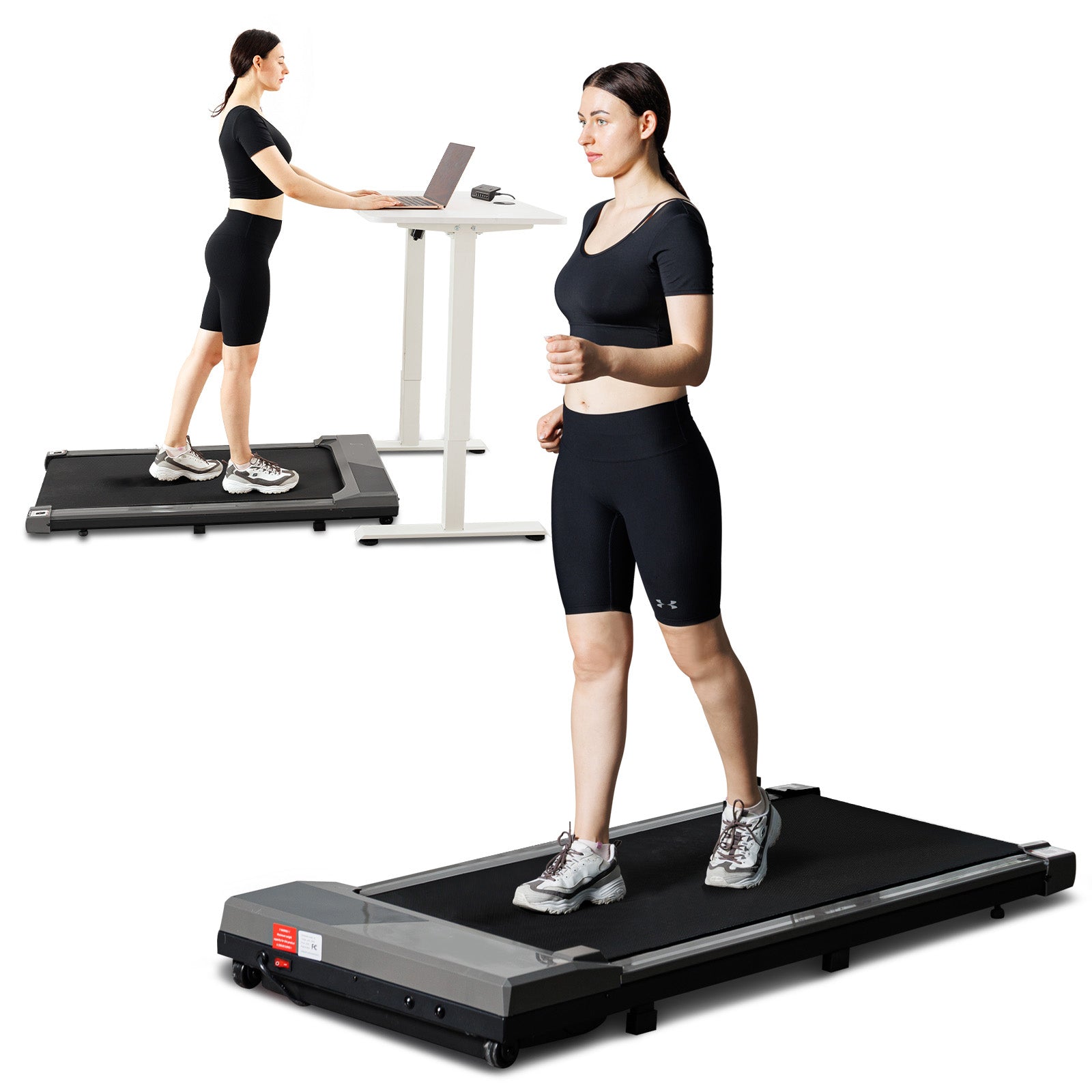 Flat Walker Gray Indoor Fitness Matte Gray Without Durable Primary Living Space Body Building Aluminium Alloy