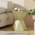 Hexagon Side Table Gold Metal