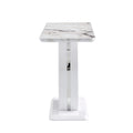 Modern Simple Glossy White Rectangular Counter Bar Table 47.24