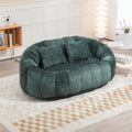 Coolmore Bean Bag Sofa Lazy Sofa Durable Comfort Lounger High Back Bean Bag Chair Couch For Adults And Kids, Indoor & Outdoor, Accent Floor Soft Lounge Chair Emerald Chenille Emerald Foam Chenille 2