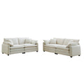 Modern Living Room Sofa Two Piece Set, Suitable For Living Room And Bedroom Sofa Set, Consists Of Two Pieces Of 2 Seater Sofa,Beige Corduroy Beige Corduroy 4 Seat