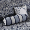 12 Piece Comforter Set With Cotton Bed Sheets Navy King King Navy Polyester