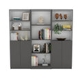 Hialeah 3 Piece Home Bookcase Set, 74