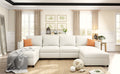 Modern Large Sectional Sofa, U Shape Modular Sectional Couch With Storage Function,123