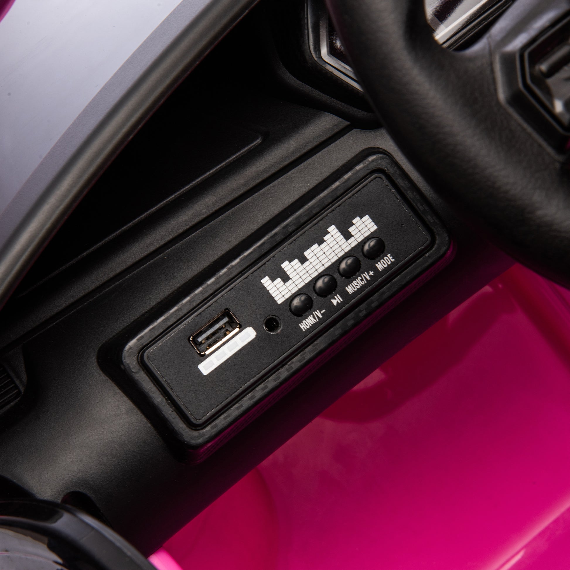 12V Kids Ride On Car W Parents Remote Control,Licensed Lamborghini Aventador Xago,Hydraulic Pressure Door,Slow Start,Early Education,Bluetooth,Adjustable Volume,Mp3,Usb,Led Lights For Kids Aged 2 4. Pink 50 99 Lbs Polypropylene