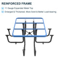 Square Outdoor Steel Picnic Table 46