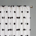 Pom Pom Embellished Curtain Panel Only 1 Pc Panel Multicolor Polyester