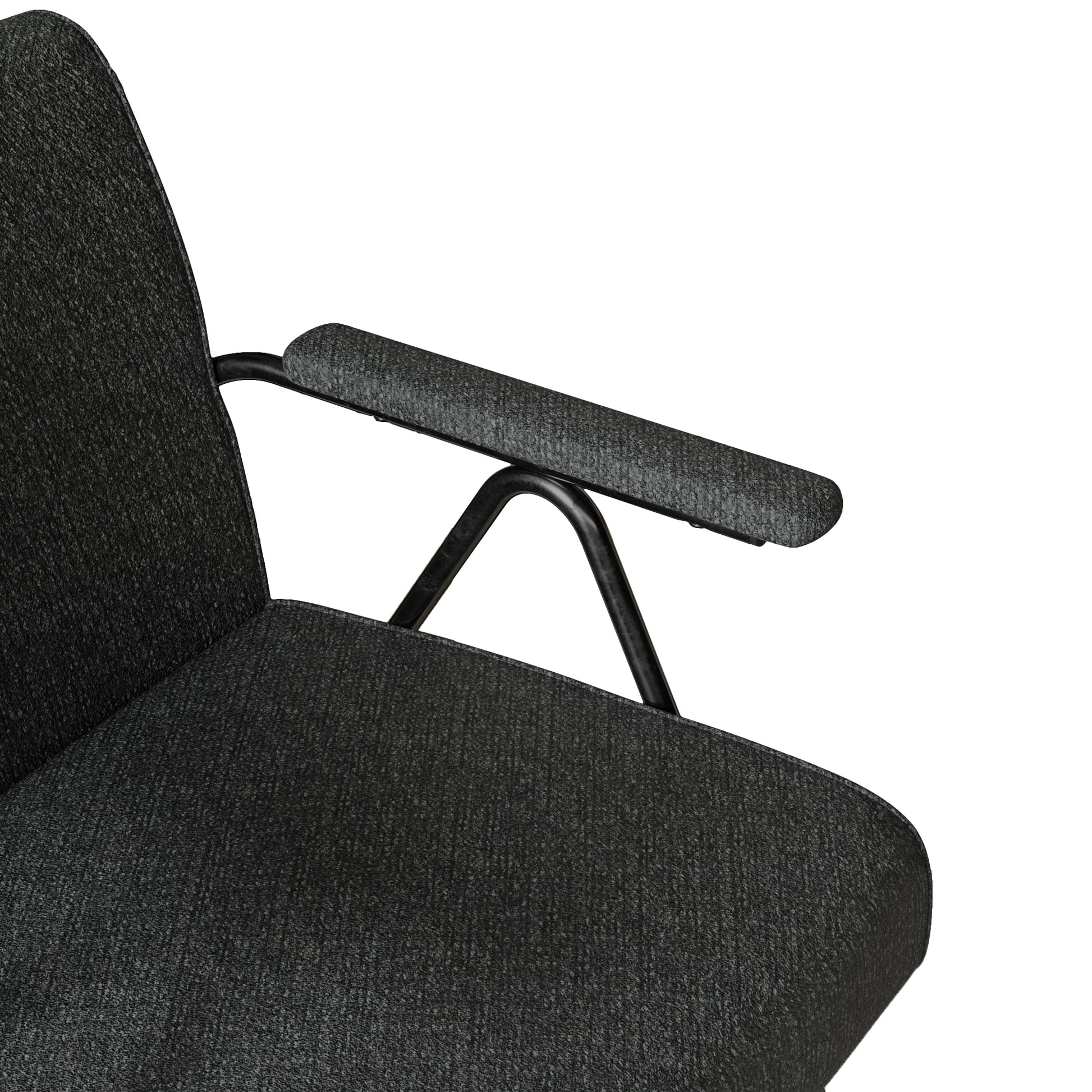 Fx P91 Bk Sofa Chair Modern Black Accent Chair With Metal Frame Stylish Upholstered Single Sofa, Perfect For Living Room, Bedroom, And Office Decor Temu Suitable Black Linen