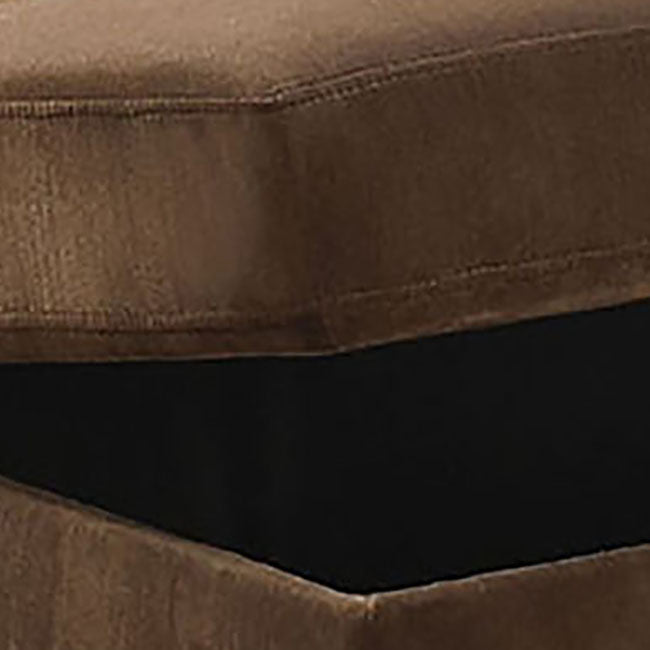 Chocolate Storage Upholstery Ottoman Chocolate Velvet Wood Primary Living Space Solid Brown Rectangle With Storage Velvet