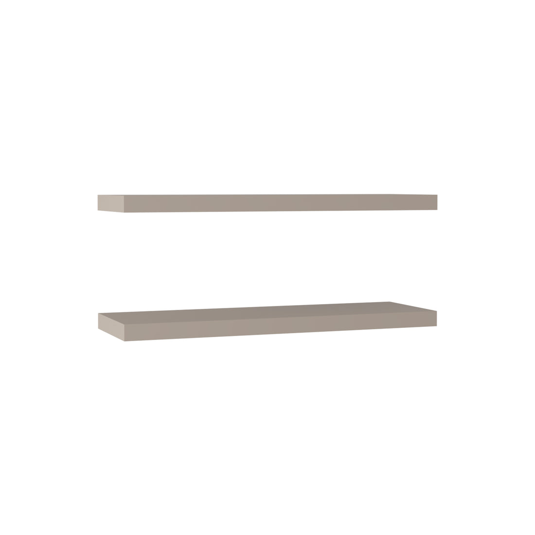Ecco 31.5" Wide Floating Shelves Set Of 2, Shelves For Wall Decor For Bedroom, Bathroom Storage Shelves, Book Shelves For Living Room 2 Or Less Taupe Horizontal Primary Living Space Open Back Modern