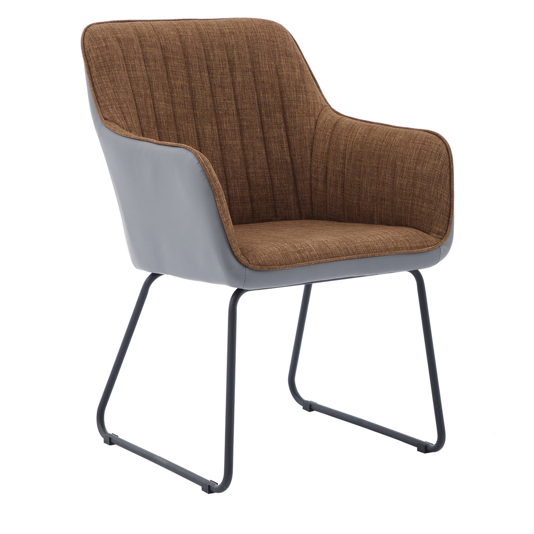 Ts Leisure Chair Dining Chair Black Brown Grey Linen