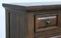 Verna Brown 6 Drawer Chest Brown Engineered Wood