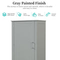 Tall Bathroom Storage Cabinet, Freestanding Storage Cabinet With Two Drawers And Adjustable Shelf, Mdf Board With Painted Finish, Grey Grey Mdf