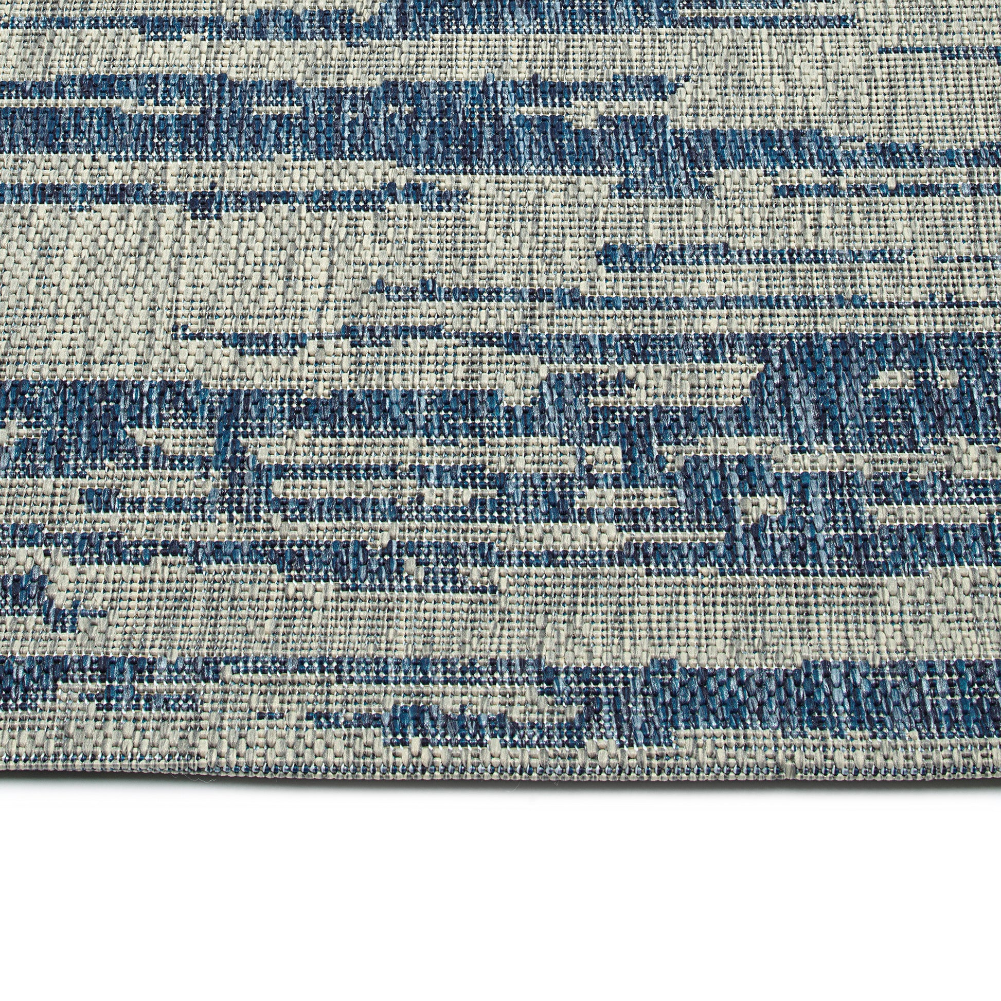 Modern, Abstract, Textured Cut Pile 3'11" X 5'11" Rectangle Area Rug Navy Polypropylene