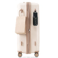 Luggage Sets 3 Piece Suitcase Set 20 24 28 With Usb Port,Carry On Luggage Airline Approved,Pp Lightweight Suitcase With Spinner Wheels,Ivory And Golden Ivory Gold Polypropylene