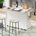 K&K Kitchen Island With Trash Can Storage Cabinet