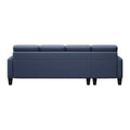 U Shaped Sofa Coch 4 Seat Sofa With Chaise Polyester Fabric For Living Room Apartment Office Blue Blue Primary Living Space Soft Eucalyptus Foam Linen 4 Seat