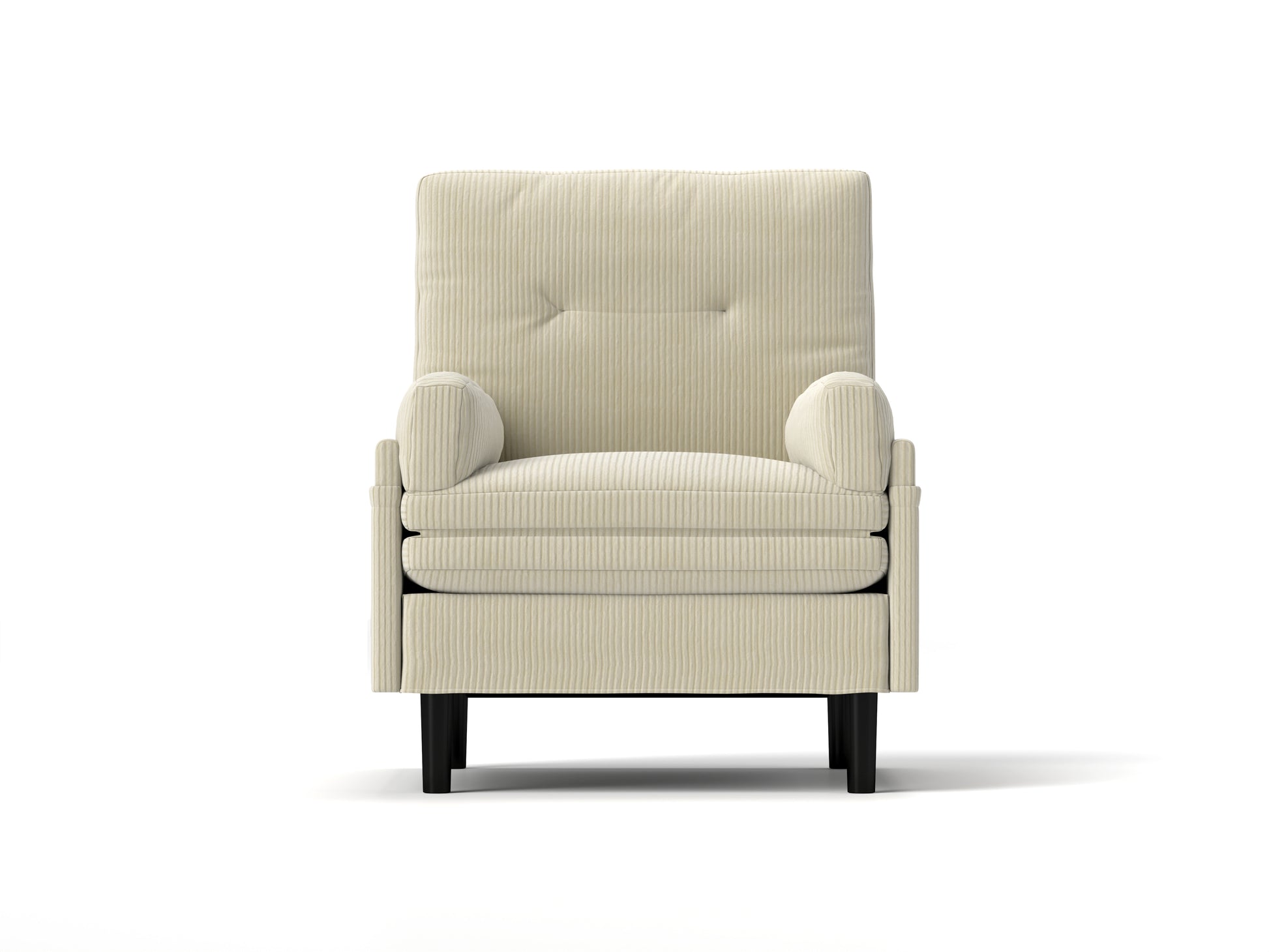 Ivory Sofa Chair With Recline Fuction Ivory Velvet Metal Primary Living Space Medium Soft Loose Back Pillow Top Arms Foam Fabric Metal 1 Seat