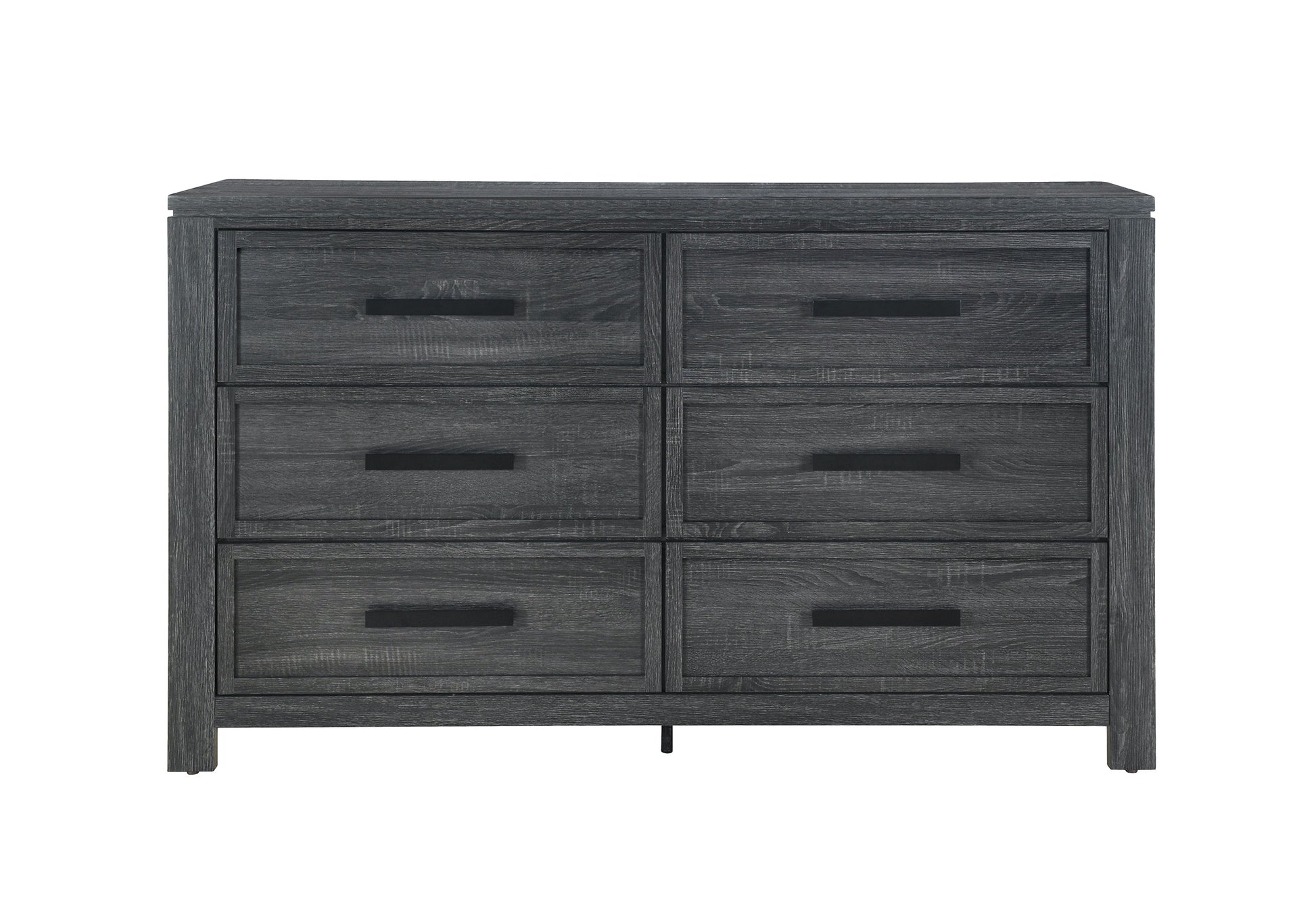 Aya Dark Grey Dresser Dark Gray Solid Wood Mdf