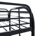 Twin Over Twin Bunk Bed With Ladders Twin Black Steel