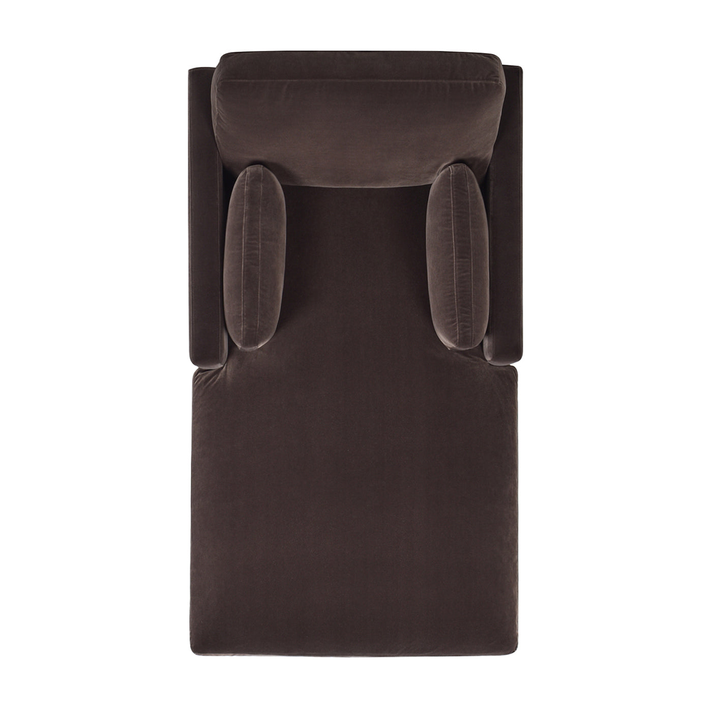 Knox 65" Modern Farmhouse Chaise Lounge Chair, Deep Brown Performance Velvet Brown Foam Velvet