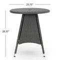 Corsica Rd Bistro Table Grey Rattan