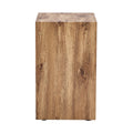 Compact Mdf Coffee Table: 11.8X11.8X19.6 Inches, Stylish Texture Design Wood Mdf