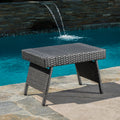 Salem Pe Wicker Snack Table Grey Rattan