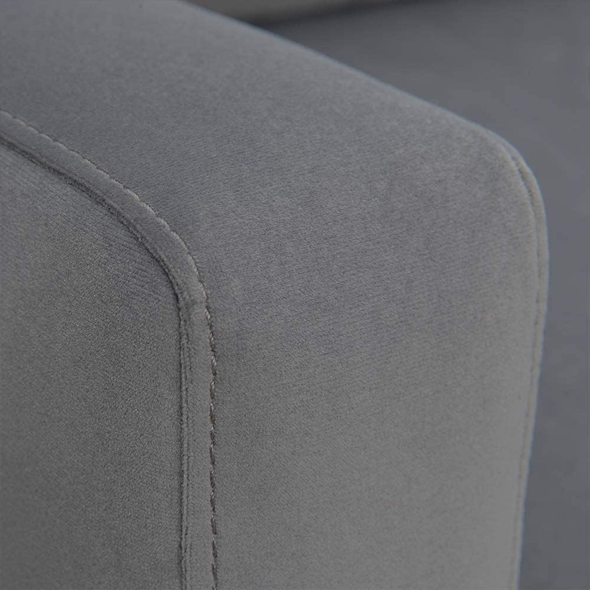 1Pc Mid Century Modern Upholstered Living Room Arm Chair Gray Microfiber Wood Fabric Gray Primary Living Space Contemporary,Mid Century Modern,Modern Foam Wood