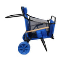 Beach Cart Chairs With Wheels 2 In 1 Foldable Beach Lounge Chair With Integrated Wagon Pull Cart Perfect For Backyard Pool Or Picnic Light Blue Garden & Outdoor American Design,American Traditional Iron