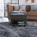 Portland Lift Top Coffee Table Brown Primary Living Space Modern Freestanding Rectangular Hutch Coffee & End Tables Rectangular Mdf Engineered Wood