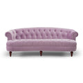 La Rosa Victorian Chesterfield Tufted Sofa, Lavender Velvet Lavender Purple Foam Velvet 3 Seat