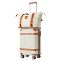 Hardshell Luggage Sets 3 Piece Carry on Suitcase white-abs