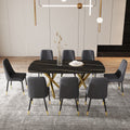 Large Modern Minimalist Rectangular Dining Table With 0.39 
